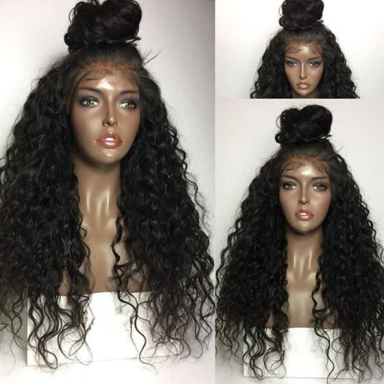 Shop Water Wave Front Lace Wigs Brazilian Full Lace Human Hair Wigs For Black Women Wet Wavy Lace Front Human Hair Wig Baby Hair Around Online From Best Human Hair Wigs On