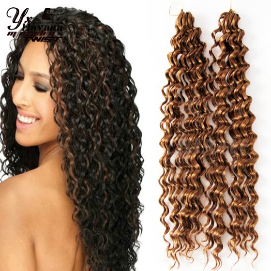 Shop Premium New Deep Wave Synthetic Hair Extension Curly