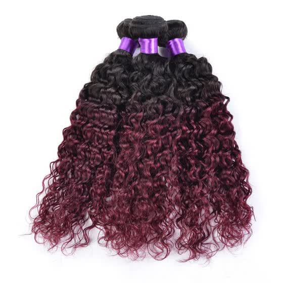 Shop Burgundy Afro Kinky Curly Ombre Hair Weave Red Ombre Kinky