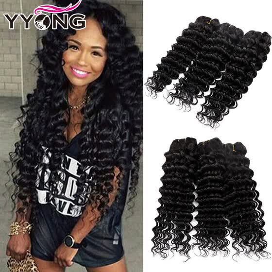 Shop Yyong Hair Company 8a Grade Unprocessed Peruvian Deep Wave 3