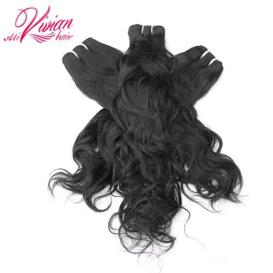 Shop 8a Peruvian Virgin Hair Natural Curly Weaves 3 Pcs Lot Wavy