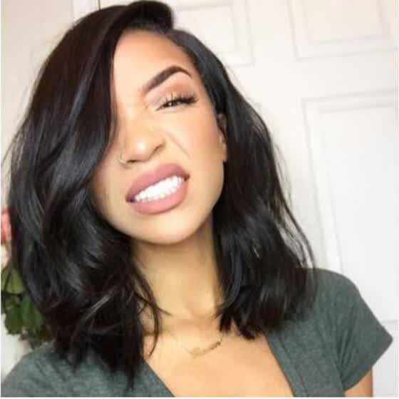 Shop Human Hair Short Bob Wigs For Black Women Glueless Brazilian