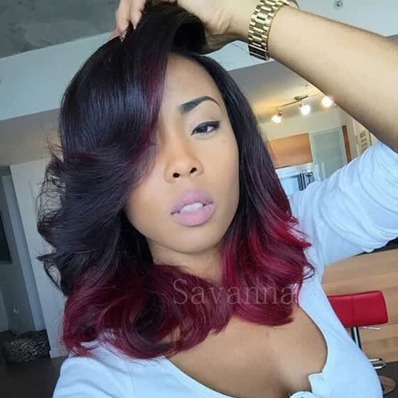 Shop 2017 Hot Unprocessed Glueless Full Lace Ombre Wigs Human Hair