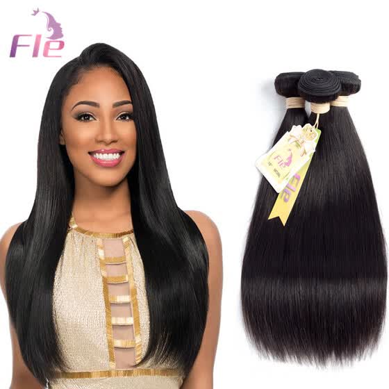 Shop Cheap 8 A Brazilian Straight Human Hair Extensions 3bundles