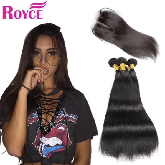 Shop Wholesale Peruvian Virgin Hair Straight3pcswith Lace Closure
