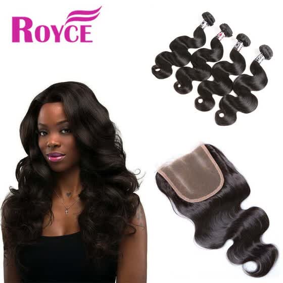 Shop Peruvian Human Hair Body Wave Bundles With Closure
