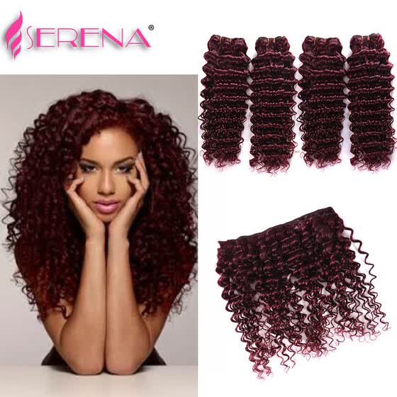 Shop 4pcs Lot Red Human Hair Bundles Free Ship Xuchang Funky Hair