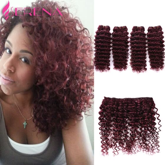 Shop Xuchang 100 Human Hair 4pcs Lot Brazilian 99j Deep
