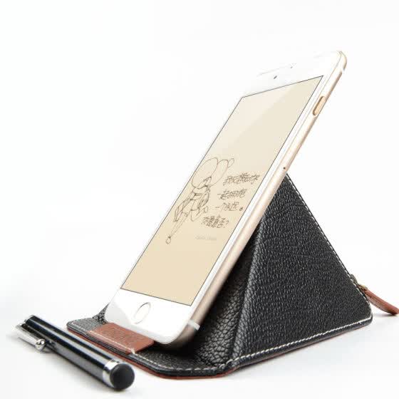 Shop Escase Mobile Phone Stand Flat Stand Desktop Office Imitation Leather Mobile Phone Portable Stand Huawei Mobile Phone Iphone Millet Mobile Phone Ipad Tablet Desktop Bracket Gentleman Black Online From Best Holders