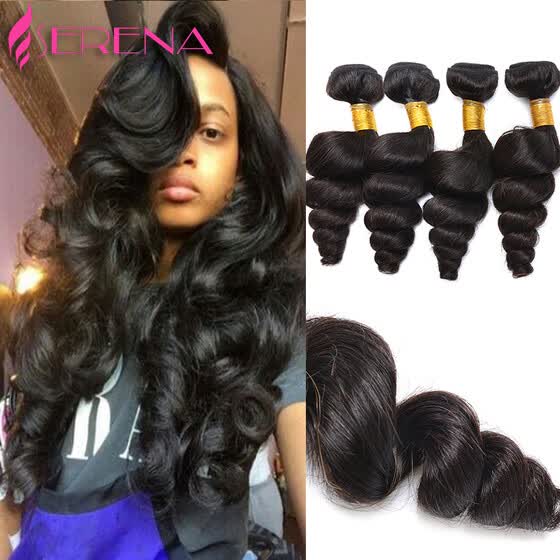 Shop Cheap Brazilian Virgin Hair Loose Wave Human Hair Weave 4