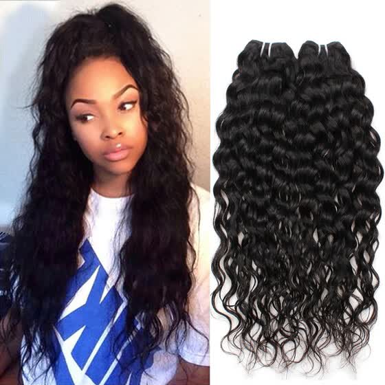 Shop 3 Bundle Deals Peruvian Virgin Hair Water Wave Virgin Hair