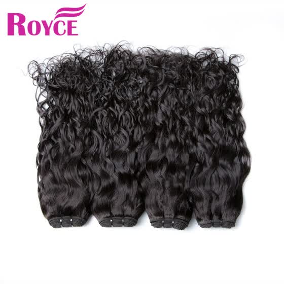 Shop Indian Virgin Hair Water Wave 4bundles Raw Indian Hair Wet