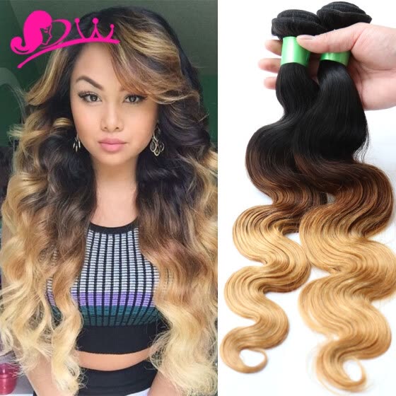 Shop 8a Blonde Weave Bundles Brazilian Ombre Human Hair 1b 4 27
