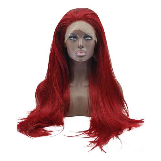 Shop Anogol Handmade Glueless Long Straight Red Heat Resistant