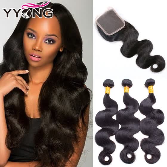 Shop 8a Brazilian Virgin Hair With Closure 3 Bundles Hair Bundles