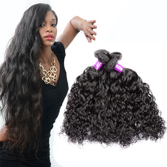 Shop 5 Bundles Malaysian Virgin Hair Water Wave 7a Unprocessed Wet