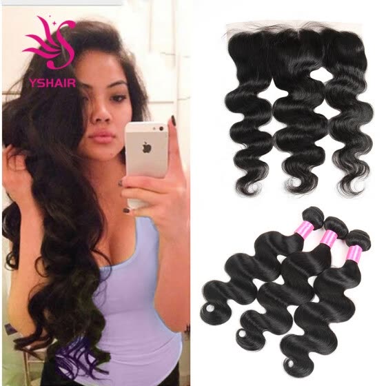 Shop Lace Frontal Closure With Bundles Body Wave Raw