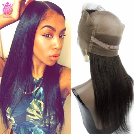 Shop Female Star Hair 360 Lace Frontal Straight Human Hair Free