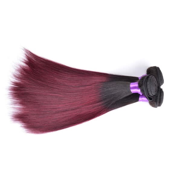 Shop Cheap Ombre Bundles Of Hair Black And Red Malaysian