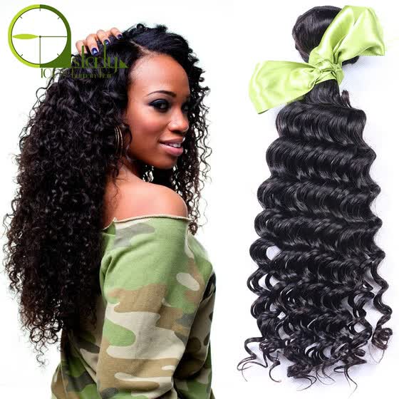 Shop 7a Free Shipping Brazilian Deep Wave Curly Virgin Hair 4pcs