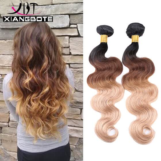 Shop 7a Ombre Hair Extensions Brazilian Body Wave 4 Bundles Ombre