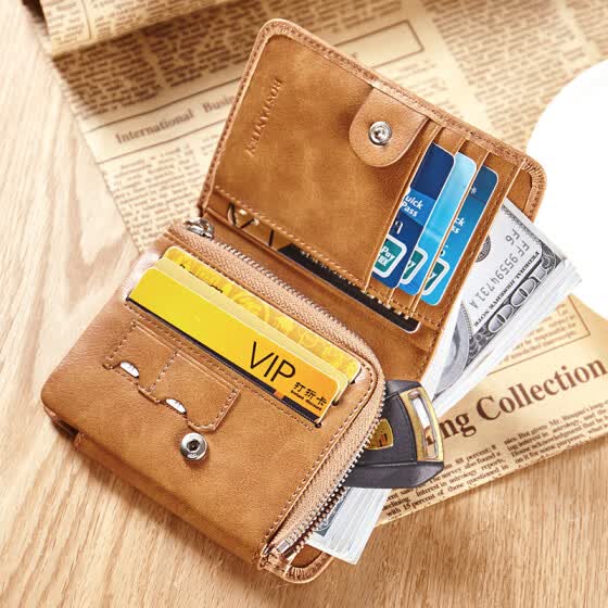 men's multi card wallet