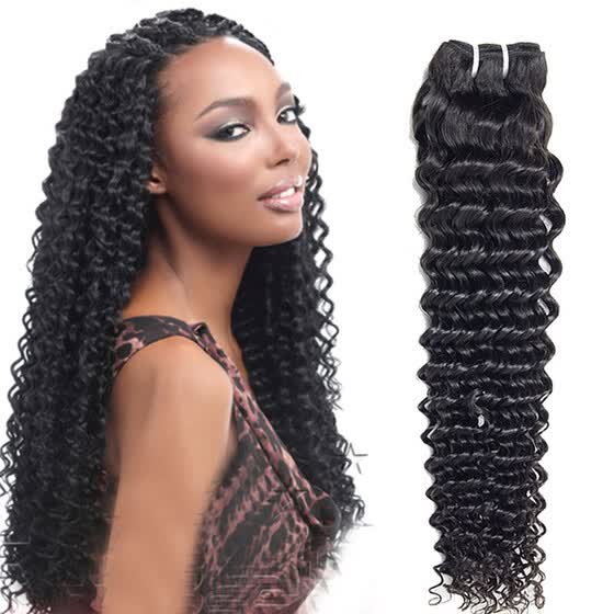 Shop Brazilian Deep Wave Virgin Hair Natural Color Human Hair