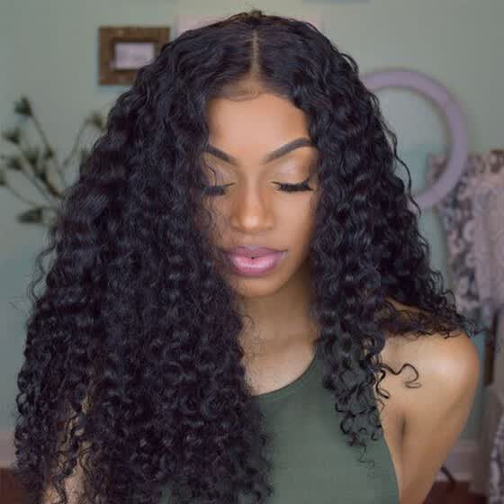 Shop Pre Plucked 360 Frontal Curly Hair With Bundles 7a Filipino