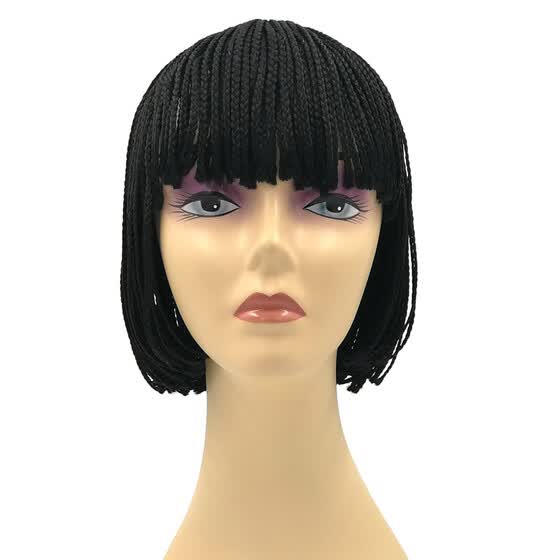 Shop Braiding Bob Hair Wigs For Black Women Natural Color Straight