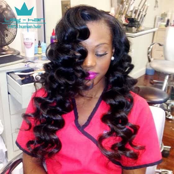 Shop Grade 10a Virgin Brazilian Loose Wave 3pcs Lot 8 26 In