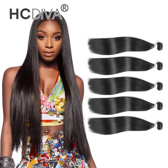 Shop Hcdiva 5 Pcs Hot Sale Hair Weaving Unprocessed 100 Human