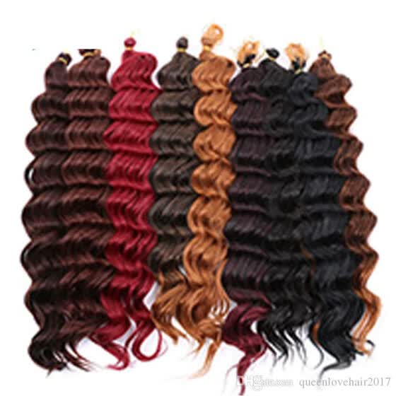 Shop Queenlovehair Fiber Deep Wave 22 Synthetic Hair Extensions