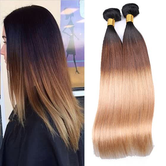 Shop Ombre Human Hair 5 Bundles Wet And Wavy Brazilian Virgin Hair