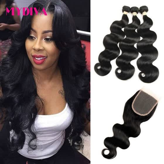 Shop Mydiva Chinese Body Wave With Lace Frontal 8a Chinese Virgin