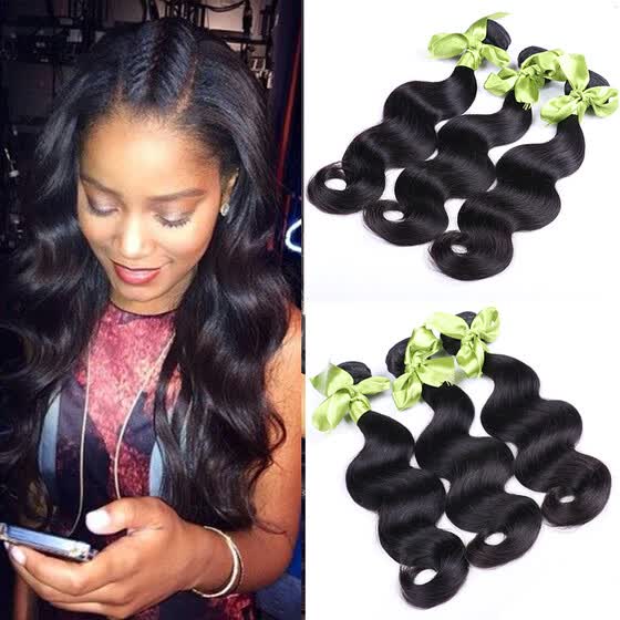 Shop Brazilian Virgin Hair 3 Bundle Body Wave Wet And Wavy Human