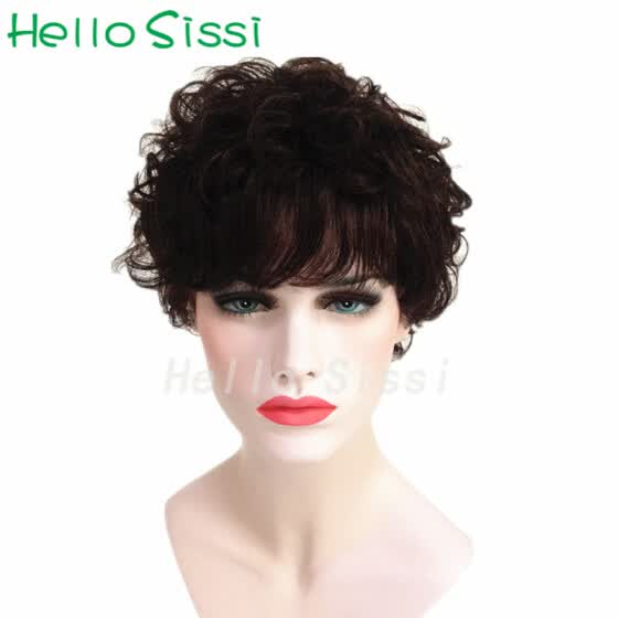 Shop Cheap Short Tight Afro Curly Wig Brazilian Afro Kinky Curly