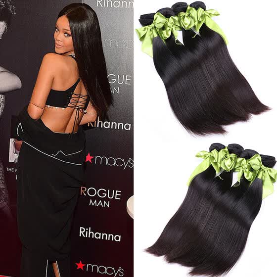 Shop Real 8a Grade Peruvian Virgin Hair Straight 4 Bundles Queen