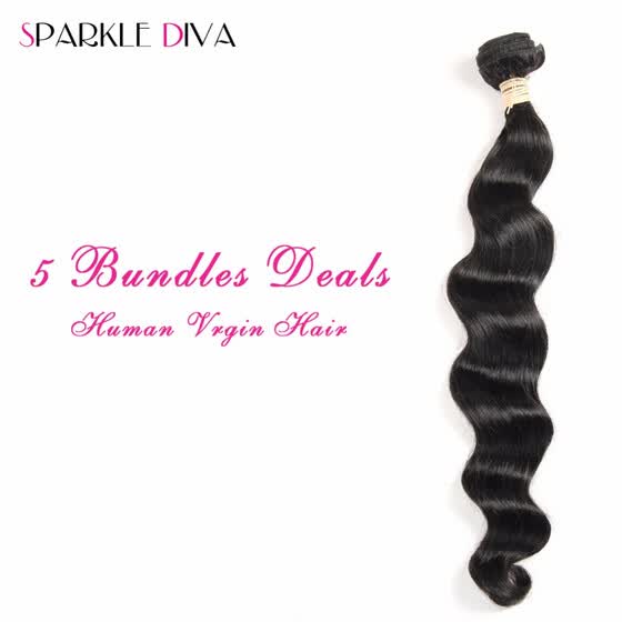 Shop 8a Virgin Malaysian Loose Deep Wave 5 Bundles Cheap Malaysian