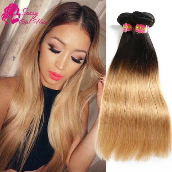 Shop 7a Malaysian Straight Ombre Honey Blonde Weave 100 Human Hair