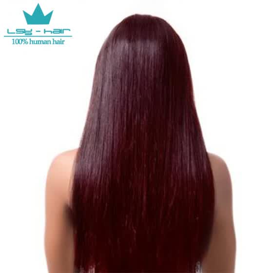 Shop Brazilian Cheap Hair 3 Bundles Burgundy Brazilian Hair