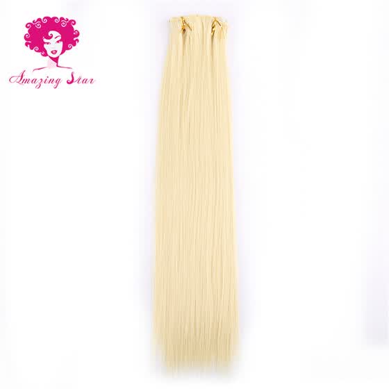 Shop Amazing Star Hair Brazilian Straight Hair Clip In Synthetic