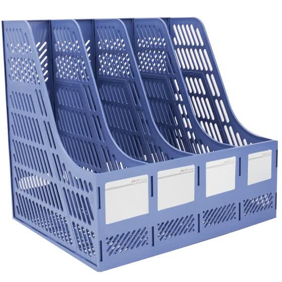 Shop (Deli) 9848 quad / quad file basket / file box (blue) Online from