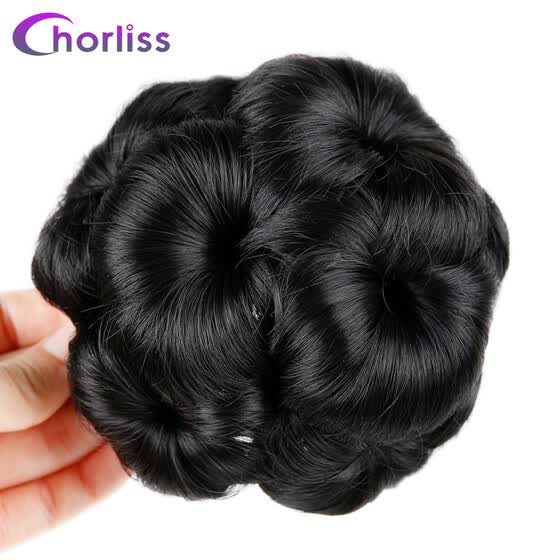 Shop Chorliss Curly Chignon Hair Clip In Plastic Comb Elastic Bun