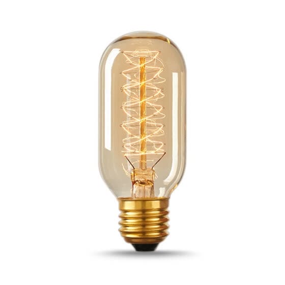 BOKT T45 40W Vintage Antique Light Bulbs,Warm White,E26 Edison Tubular Bulb,220-230V,Filament Light Bulbs for Home Light Fixtures