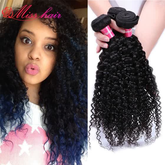 Shop 3 Bundles Indian Virgin Hair Kinky Curly Virgin Hair Bundle