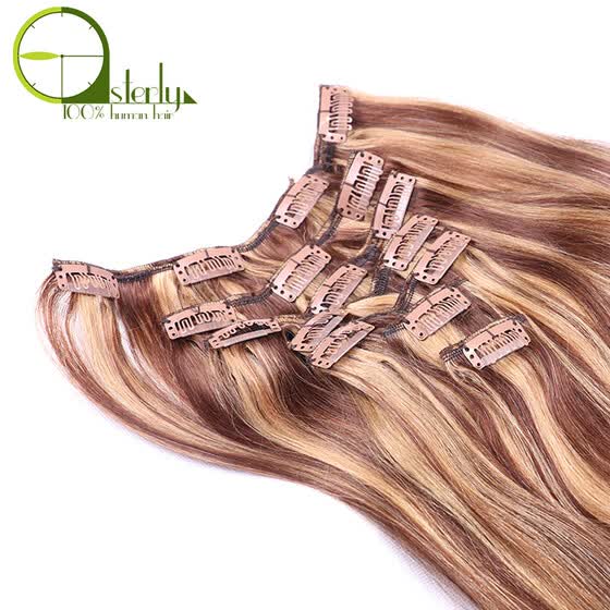 Shop Sterly Hair Brazilian Hair 7 Pcs Set 100g Clips In Hair