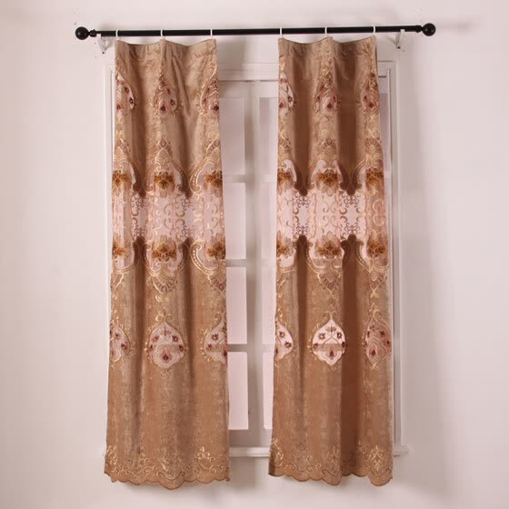 Shop 1pc 100x200cm European Gloden Royal Luxury Curtains For