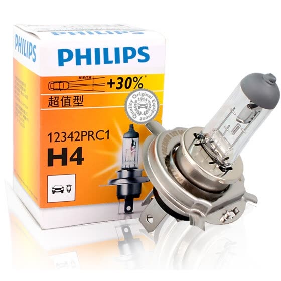 Philips (PHILIPS) small sun value type quartz lamp H4-12342 car light bulb single support