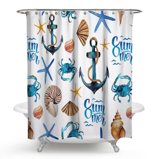Shop Kids Bathroom Shower Curtain Set With Hooks Online From Best