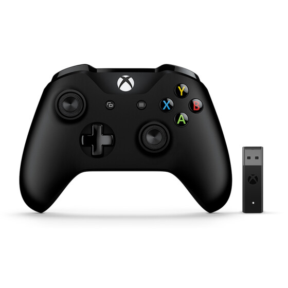  Беспроводный контроллер Microsoft Xbox / телефон Black + Xbox Wireless Adapter 